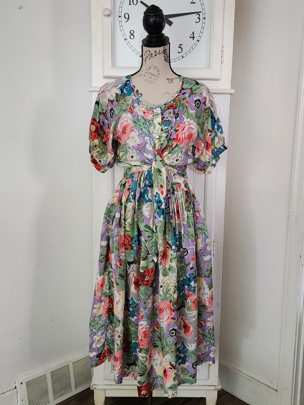 Vintage '90s floral cotton dress by cotton collection